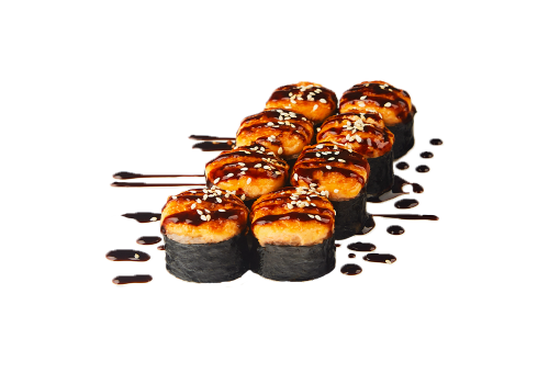 Ролл Запеченный лосось терияки