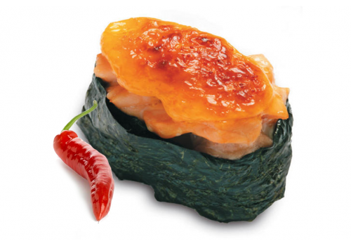 Запеченные с лососем острые