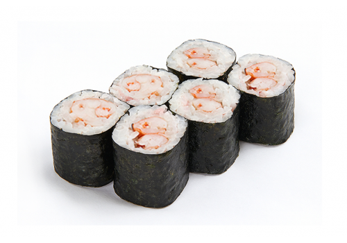 Мини роллы с креветками