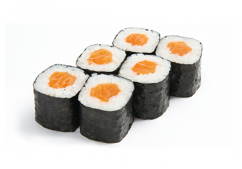 Мини роллы с лососем