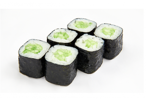 Мини роллы с огурцом